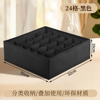 Vital™ Foldable Fabric Underwear & Sock Organizer Box with Dividers