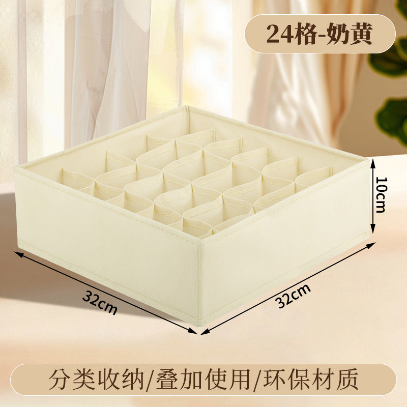 Vital™ Foldable Fabric Underwear & Sock Organizer Box with Dividers