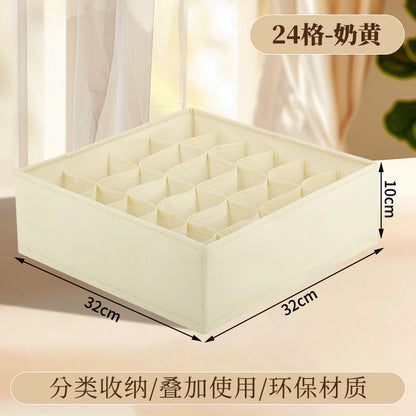 Vital™ Foldable Fabric Underwear & Sock Organizer Box with Dividers