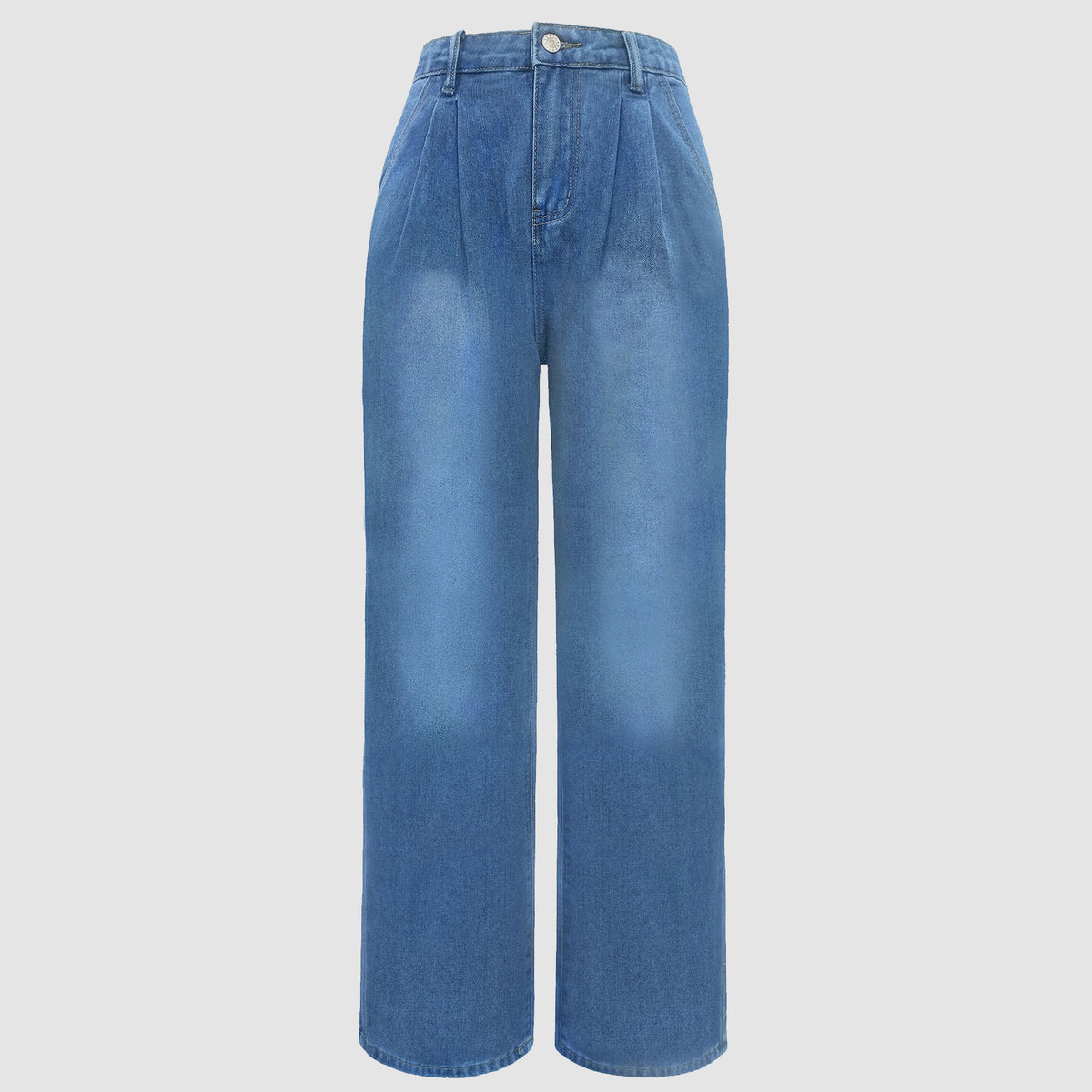 VitaCare™ Silhouette High-Waist Wide-Leg Denim Trousers