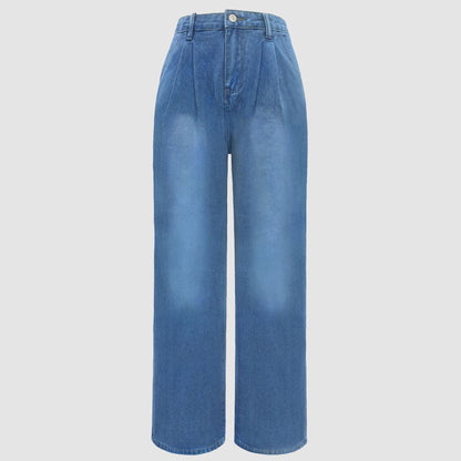 VitaCare™ Silhouette High-Waist Wide-Leg Denim Trousers