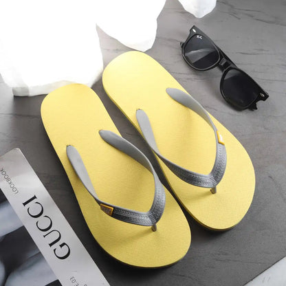 2024 cross-border one free shipping summer new candy-colored men's flip-flops casual beach anti-slip sandals – Ansicht 2