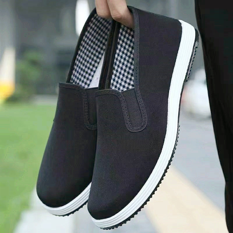 Old Beijing Cloth Shoes Casual Cloth Shoes Driving Exercise Running Comfortable Breathable Soft Sole Wear-resistant Non-slip Black Cloth Shoes – Ansicht 3
