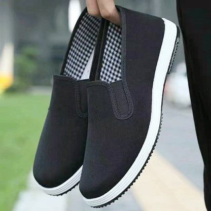 Old Beijing Cloth Shoes Casual Cloth Shoes Driving Exercise Running Comfortable Breathable Soft Sole Wear-resistant Non-slip Black Cloth Shoes – Ansicht 3