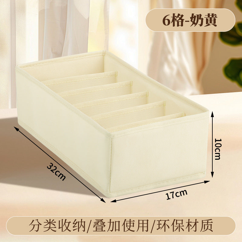 Vital™ Foldable Fabric Underwear & Sock Organizer Box with Dividers