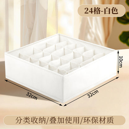 Vital™ Foldable Fabric Underwear & Sock Organizer Box with Dividers