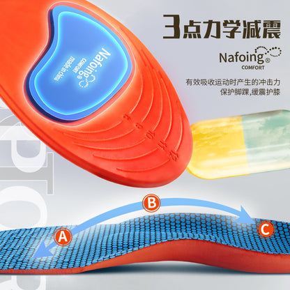 Sports Insoles, Summer Military Training Soft Soles, Shock-Absorbing Men's Sweat-Absorbing Insoles, Flat Arch Full Padded Heel Insoles Wholesale – Ansicht 3