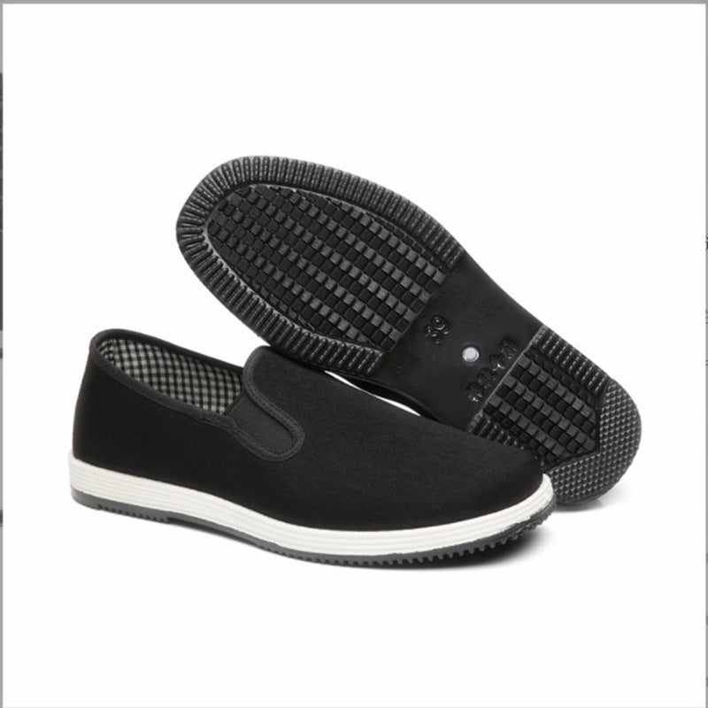 Old Beijing Cloth Shoes Casual Cloth Shoes Driving Exercise Running Comfortable Breathable Soft Sole Wear-resistant Non-slip Black Cloth Shoes – Ansicht 7