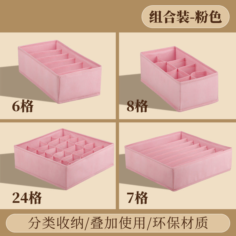 Vital™ Foldable Fabric Underwear & Sock Organizer Box with Dividers