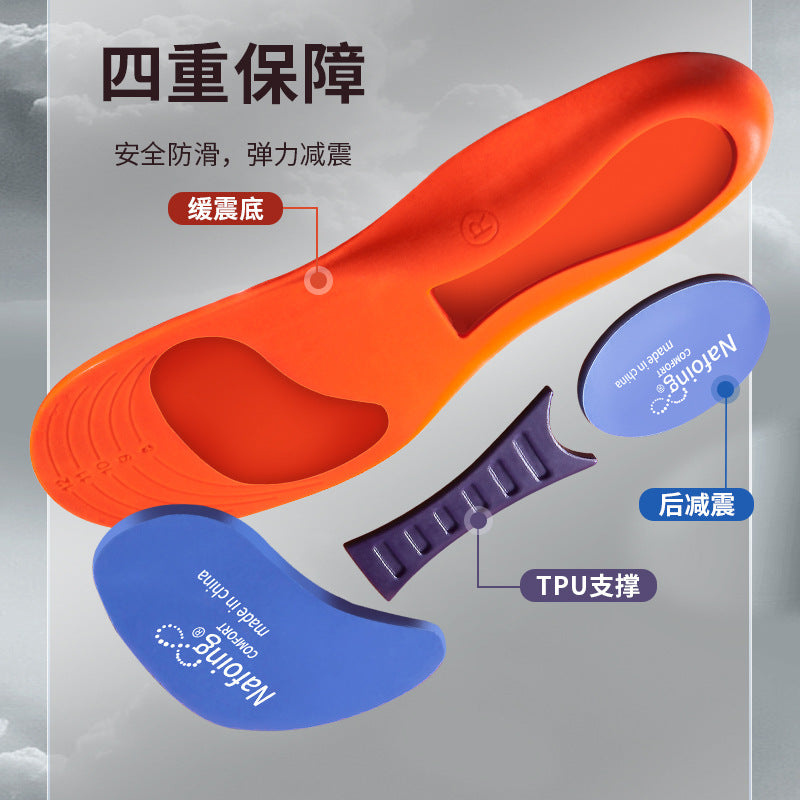 Sports Insoles, Summer Military Training Soft Soles, Shock-Absorbing Men's Sweat-Absorbing Insoles, Flat Arch Full Padded Heel Insoles Wholesale – Ansicht 2