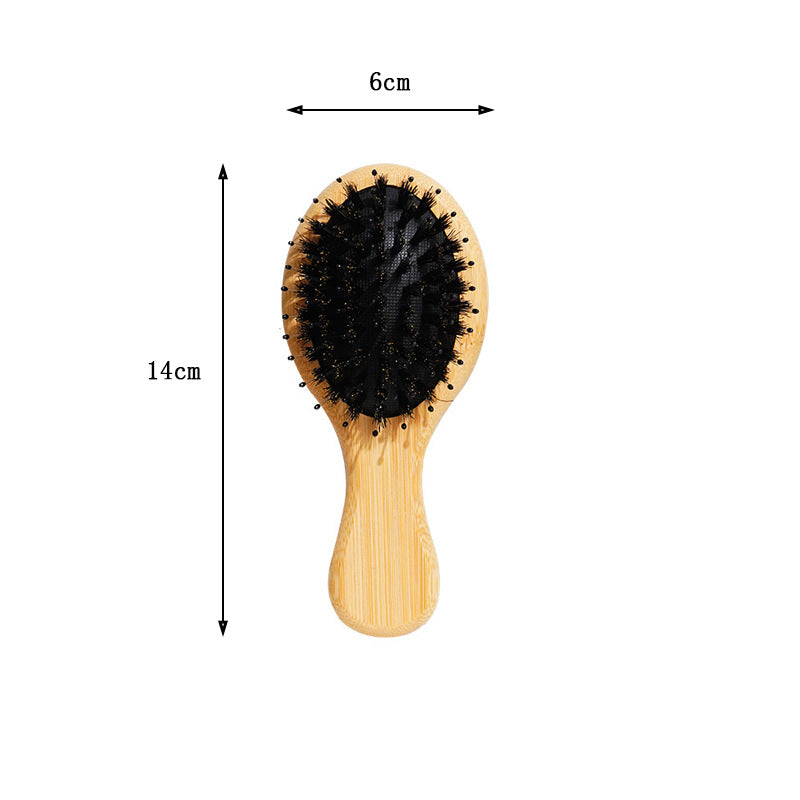 Natural and Authentic Boar Bristle Air Cushion Comb Air Bag Massage Comb Scalp Meridian Fluffy Bamboo Comb Beech Wood Comb Wholesale – Ansicht 10