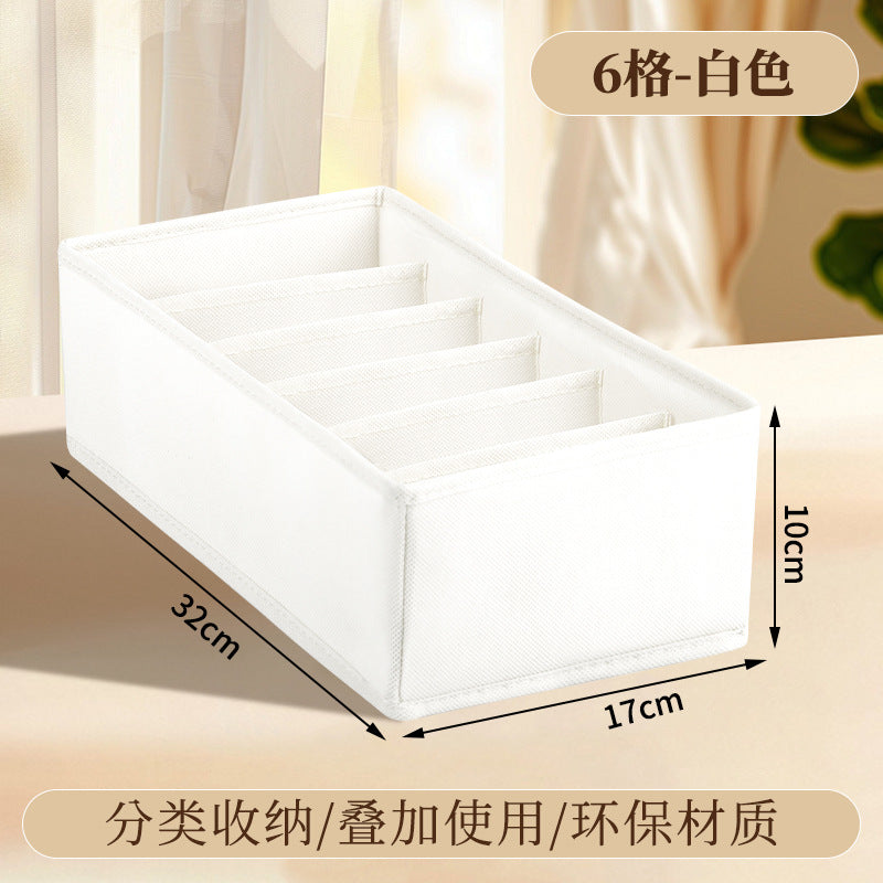 Vital™ Foldable Fabric Underwear & Sock Organizer Box with Dividers