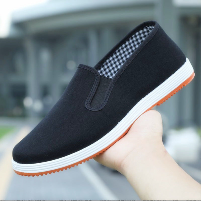Old Beijing Cloth Shoes Casual Cloth Shoes Driving Exercise Running Comfortable Breathable Soft Sole Wear-resistant Non-slip Black Cloth Shoes – Ansicht 2
