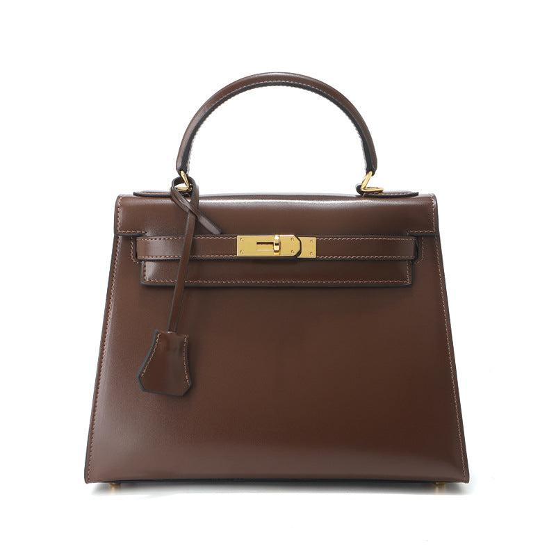 VitaBella™ Bellagio– Strukturierte Tasche aus glattem echtem Leder ( 28 CM ) – Ansicht 14