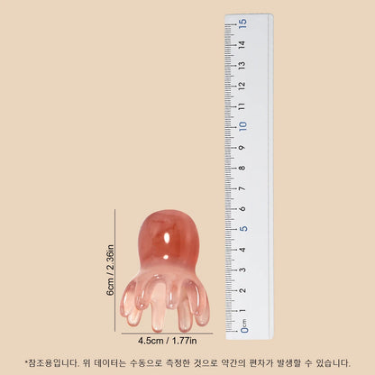 Vital™ Kopfhautmassagebürste Oktopus aus Harz – Ansicht 4