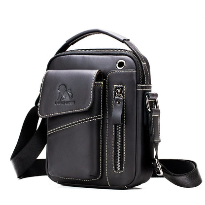Schultertasche aus Leder für Herren – Ansicht 9