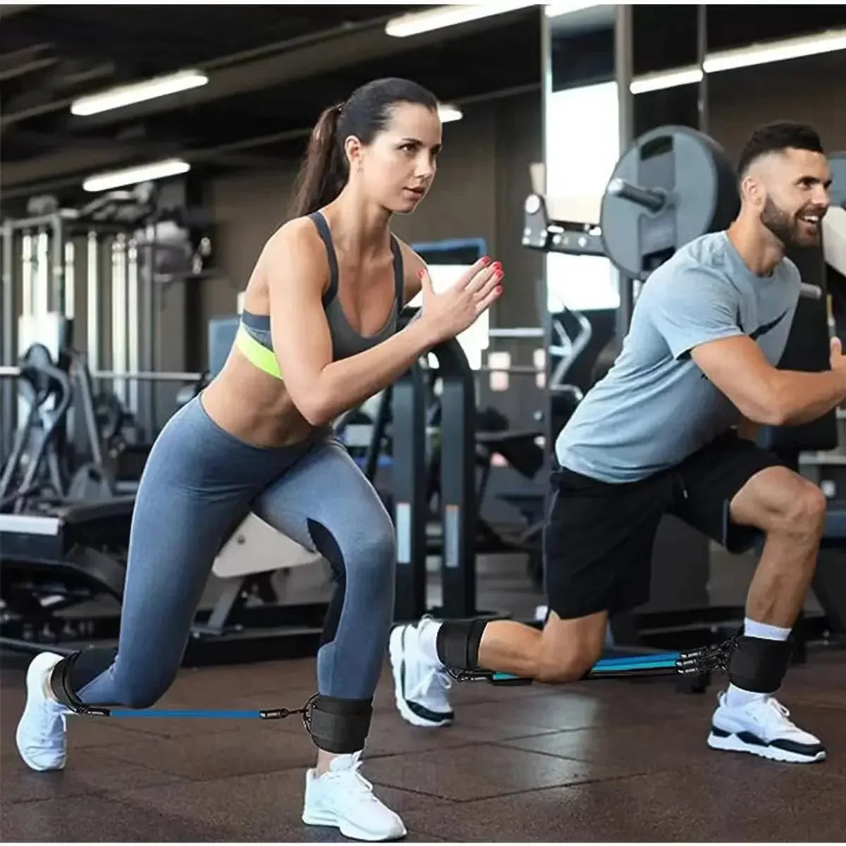 Fitnessband-Set mit Fußgelenkmanschetten – Ansicht 2
