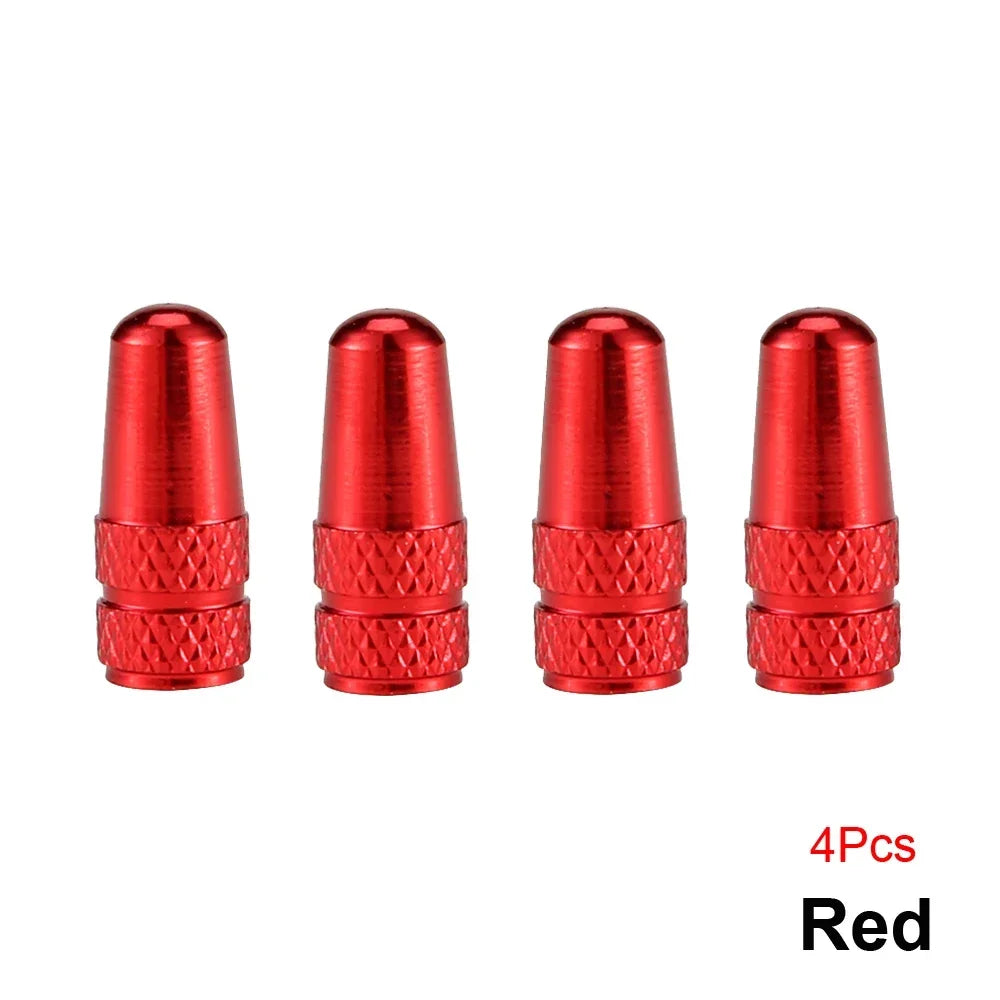 4PCS Aluminum Alloy Presta Valve Caps For Road MTB Track Racing Bike Tires French Valve Wheel Tube Covers – Ansicht 9