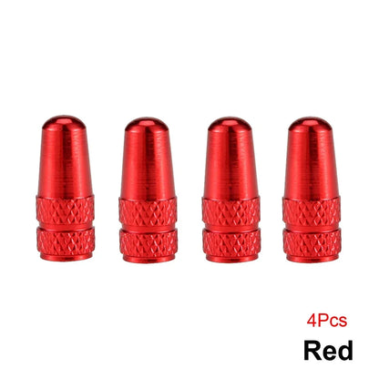 4PCS Aluminum Alloy Presta Valve Caps For Road MTB Track Racing Bike Tires French Valve Wheel Tube Covers – Ansicht 9
