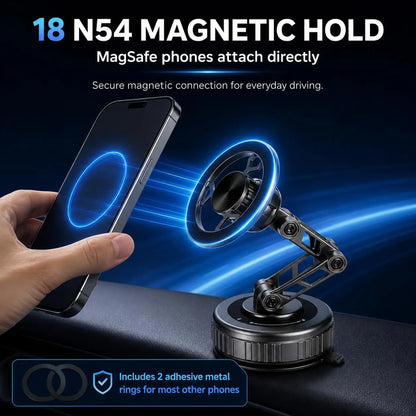 Auto-Handyhalterung mit Saugnapf und Magnet 3-Achsen – Ansicht 5