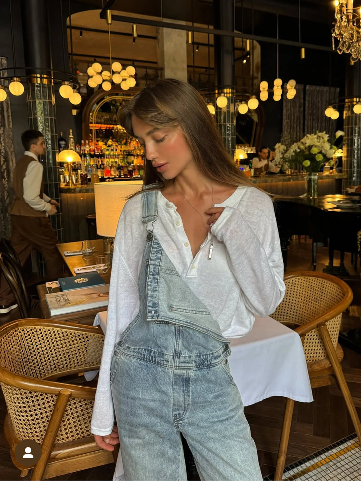 VitaCare™ SilkyKnit Basic Longsleeve Loose Bottom Top