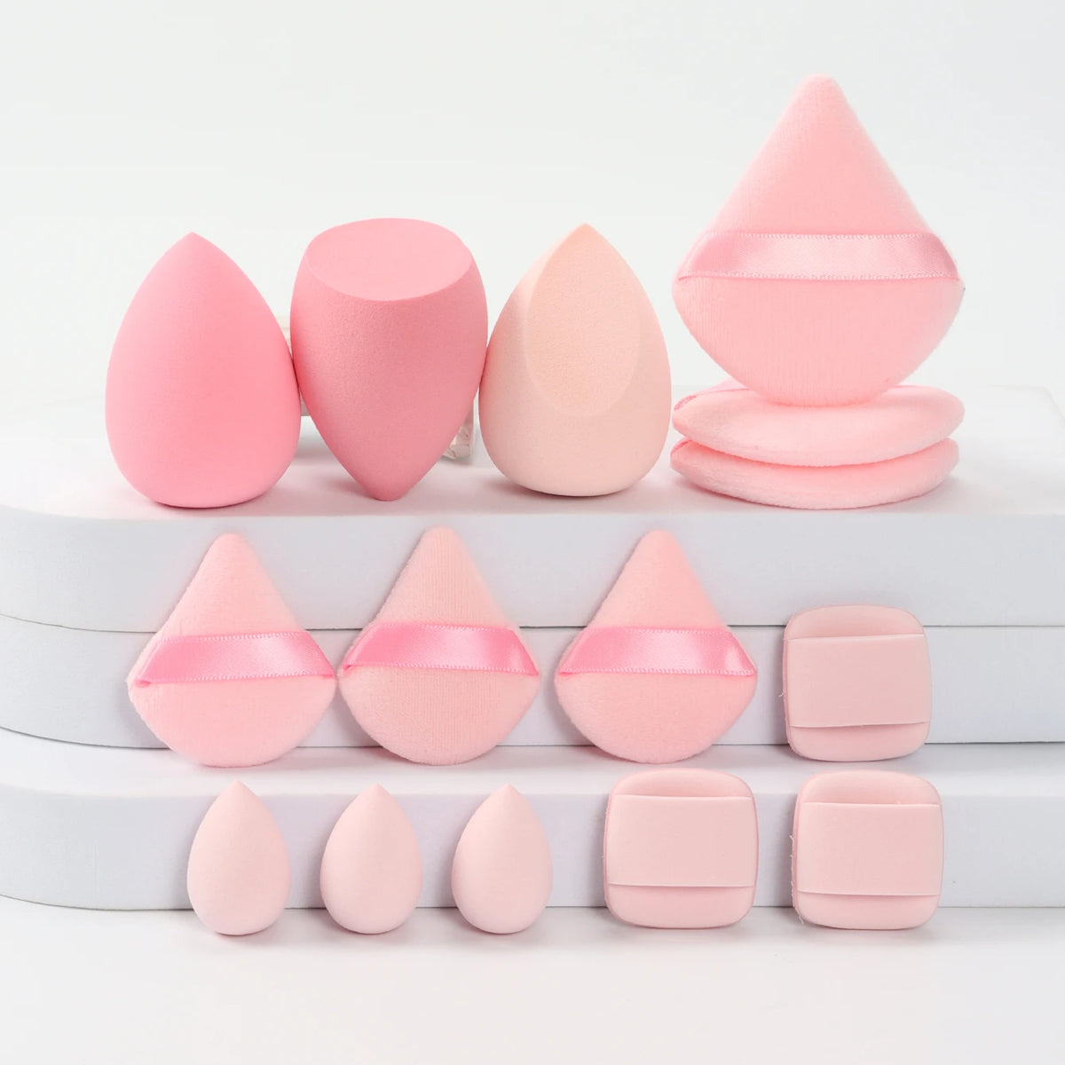 Vita 15-Piece Professional Makeup Sponge & Powder Puff Combo