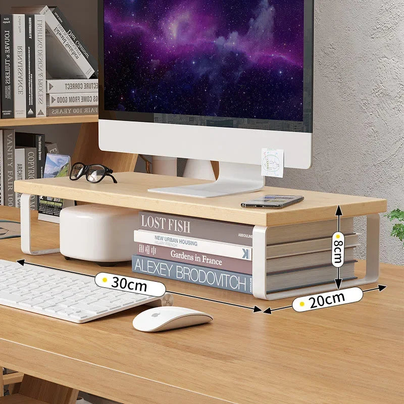 Monitorständer mit Ablage für den Schreibtisch – Ansicht 4