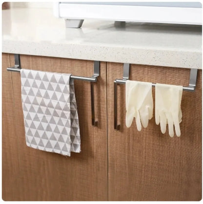 VitaHome™ DrapePro Stainless Steel Over-the-Door Towel Rack