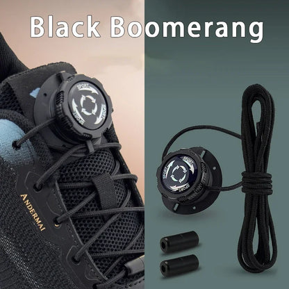 Upgraded No‑Tie Automatic Sneaker Laces Thick Rope Shoelaces with Swivel Metal Capsule Buckles Easy Installation – Ansicht 16
