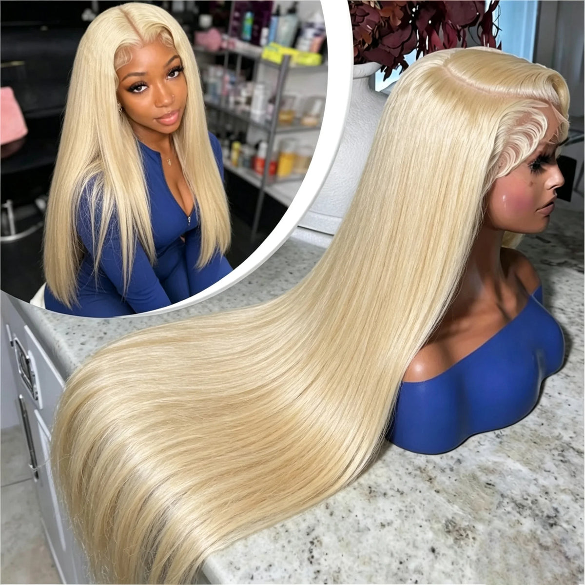Vital™ Perücke Echthaar Blond