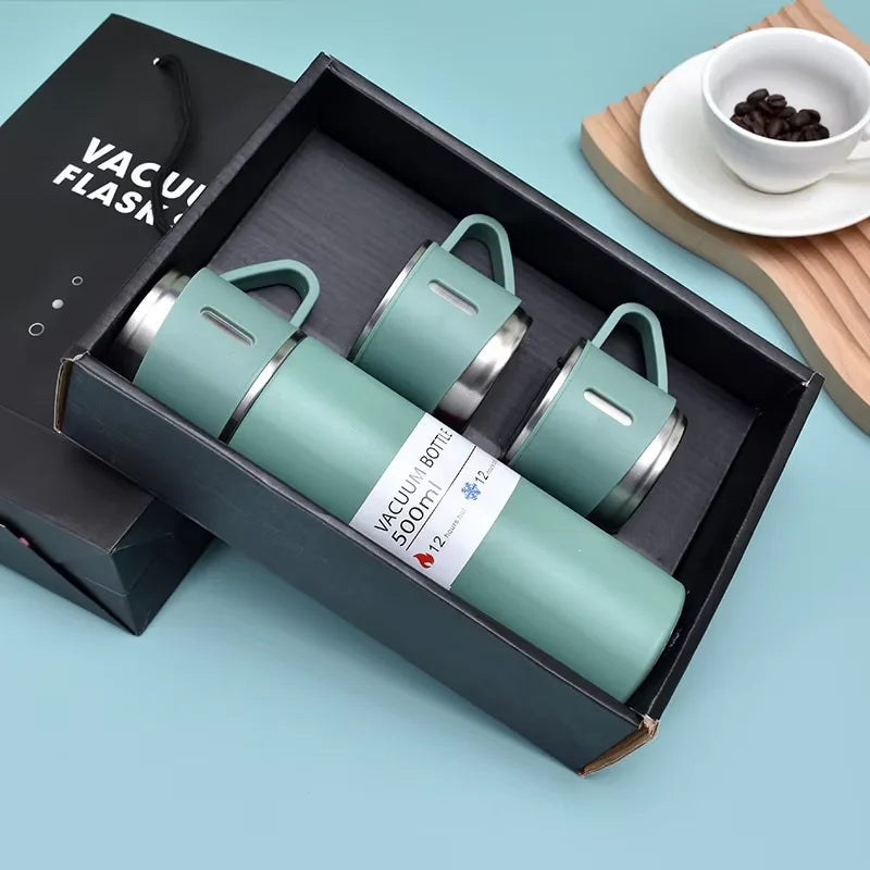 Thermoskanne aus Edelstahl im Geschenkset 500 ml – Ansicht 17