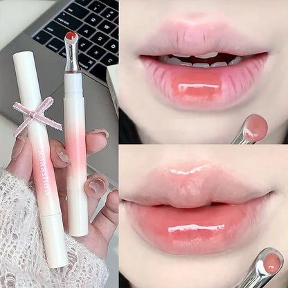 Lipgloss mit Spiegelglanz und Pflegeöl – Ansicht 4