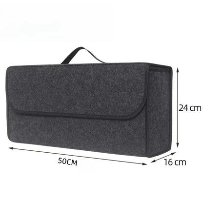 Car Storage Bag Car Trunk soft Organizer Felt Storage Box Accessories Large Anti Slip Compartment Boot Storage Organizer Tooll – Ansicht 5
