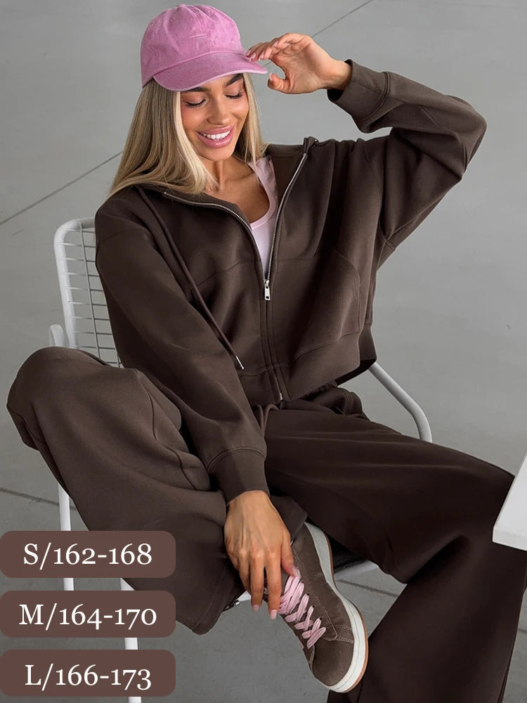 VitaCare™ LuxeFleece Zip Hoodie & Jogger Tracksuit