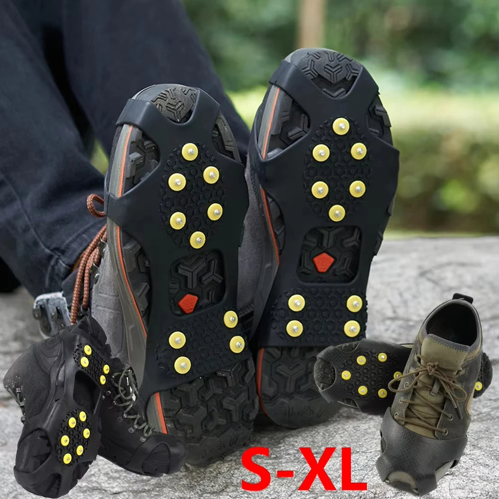 Outdoor Snow Claw Shoe Covers for Men and Women 10 Teeth Rock Climbing Crampons Non-Slip Climbing Cleats Hiking Accessories – Ansicht 2