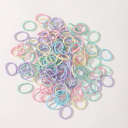 Vita 100-Piece Pastel Seamless Elastic Hair Ties & No-Damage Bands