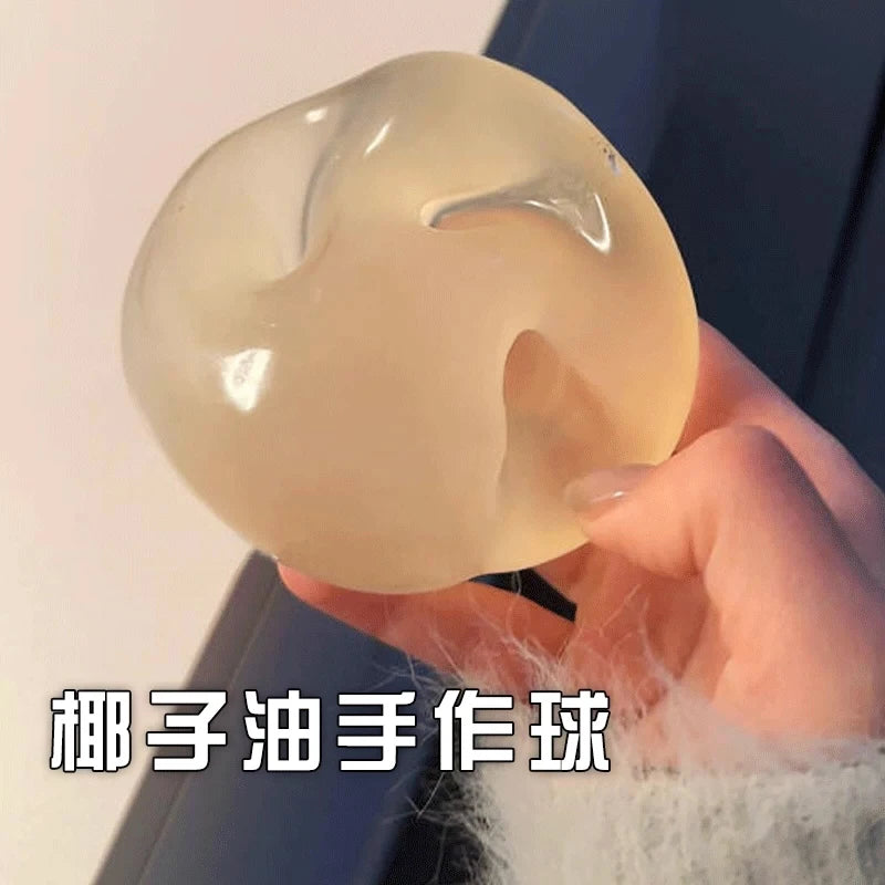 Vita Transparent Blue Maltose Slow-Rebound Anti-Stress Squishy Toy