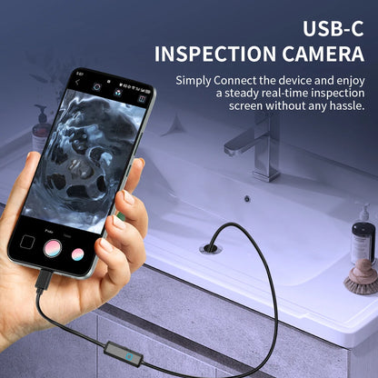 VitaHome™ VisionPro 7mm Waterproof USB-C Endoscope & Borescope Camera
