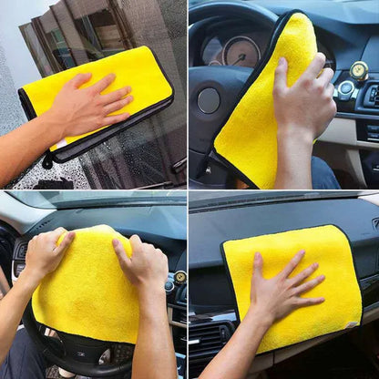 Car Wash Towels Cleaning Cloth Absorbent Dry Cloth General Purpose Microfiber Towel Thickened Yellow 30/40/60cm – Ansicht 3