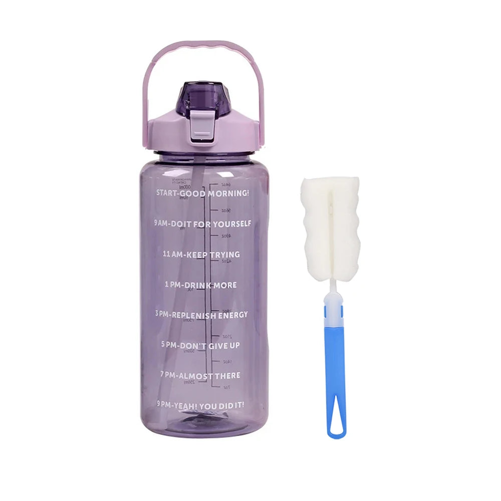 Trinkflasche mit Strohhalm 1 l und 2 l – Ansicht 10