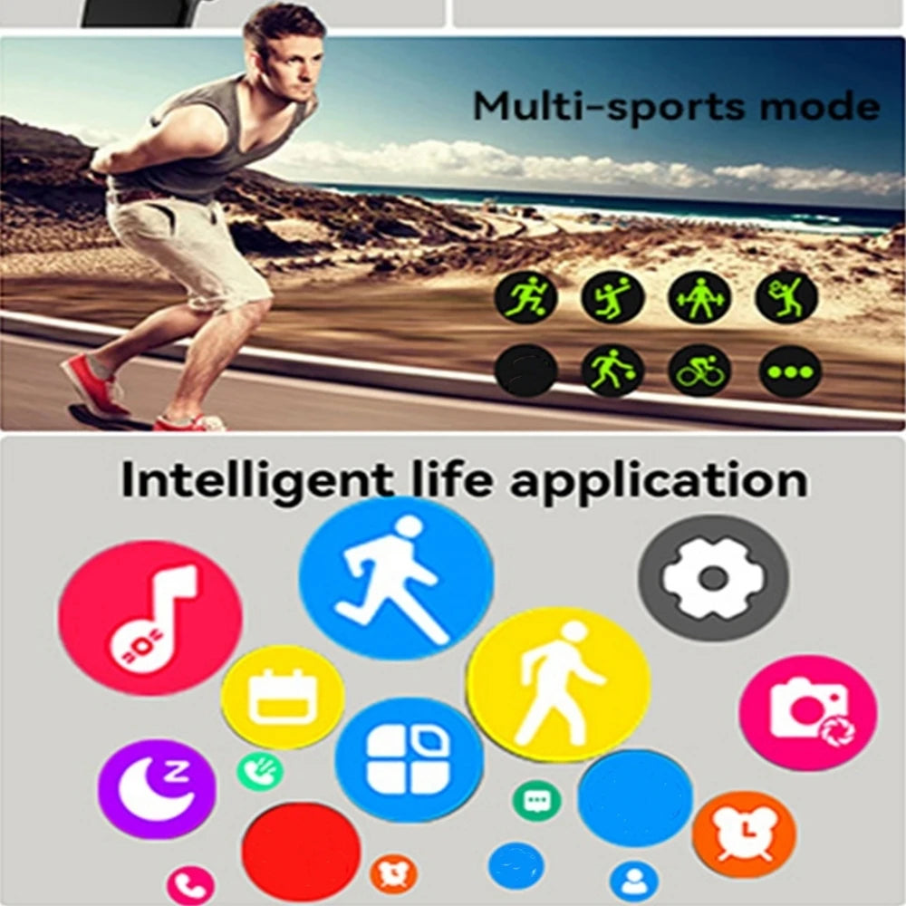 Smartwatch mit 2,01-Zoll-Touchscreen und Sportfunktionen – Ansicht 6