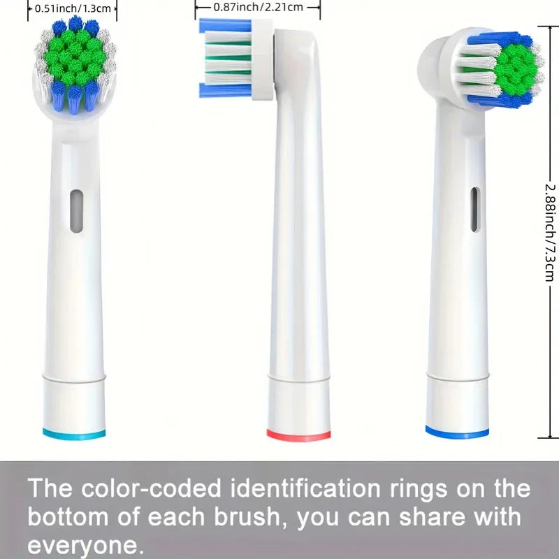 Replacement Toothbrush Heads Compatible with Oral-B (Multi-Pack)