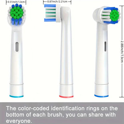 Replacement Toothbrush Heads Compatible with Oral-B (Multi-Pack)