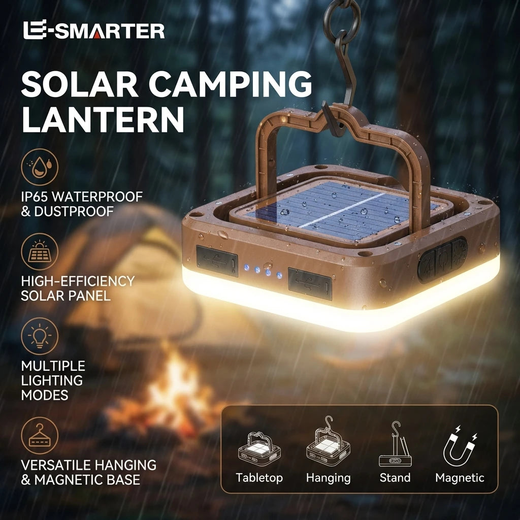 VITA Portable Solar COB LED Camping & Emergency Lantern