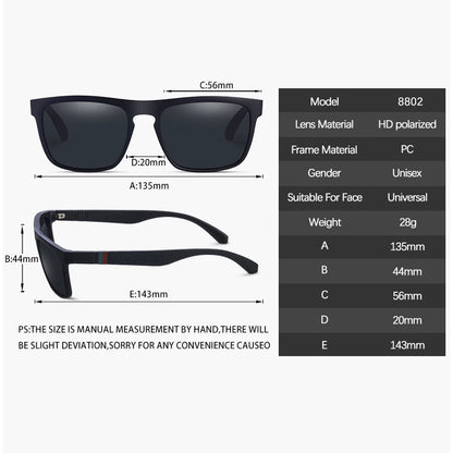 Vintage Square Polarized UV400 Driving & Fishing Sunglasses