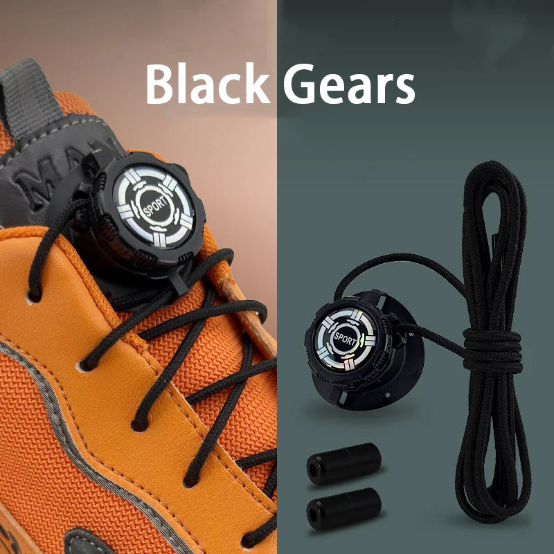 Upgraded No‑Tie Automatic Sneaker Laces Thick Rope Shoelaces with Swivel Metal Capsule Buckles Easy Installation – Ansicht 19