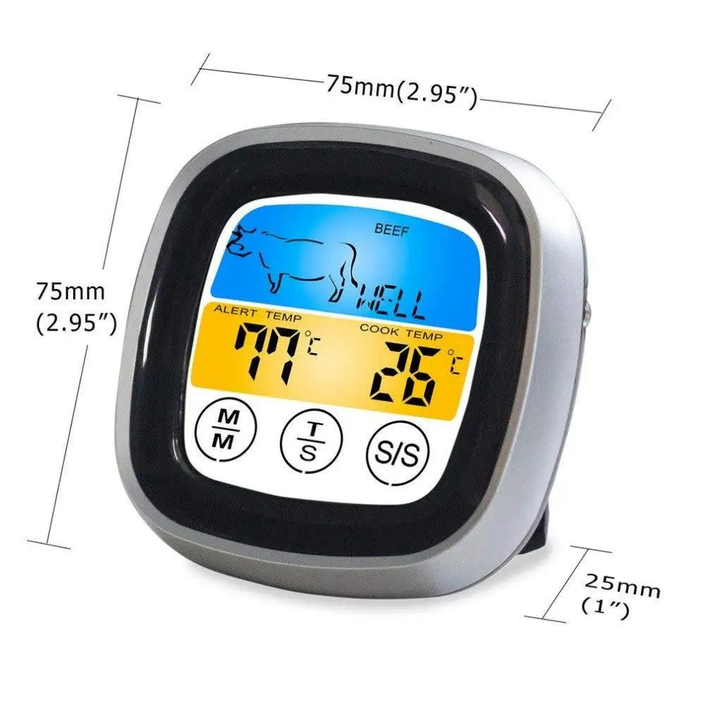 VitaHome™ TempPro Smart Touchscreen Meat Thermometer & Timer