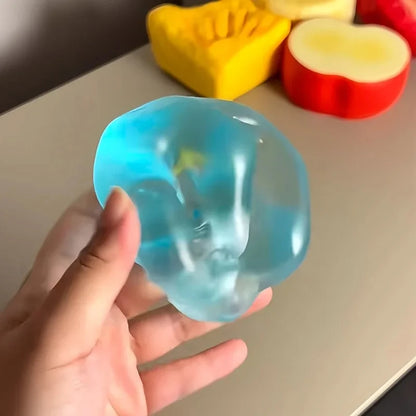 Vita Transparent Blue Maltose Slow-Rebound Anti-Stress Squishy Toy