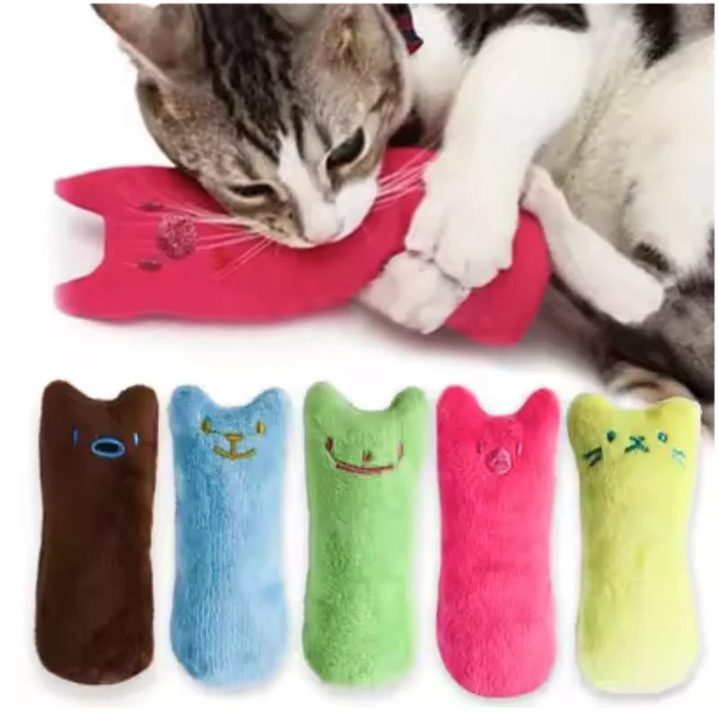 Teeth Grinding Catnip Toys Funny Interactive Plush Cat Toy Pet Kitten Chewing Vocal Toy Claws Thumb Bite Cat Mint For Cats – Ansicht 2
