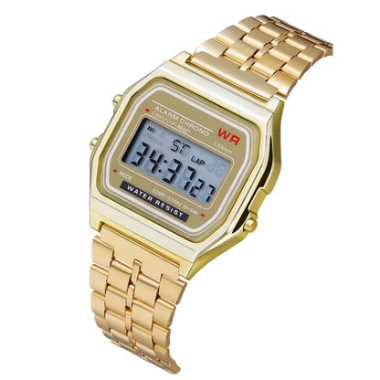 VitaHome™ RetroSteel Digital Multifunction Watch